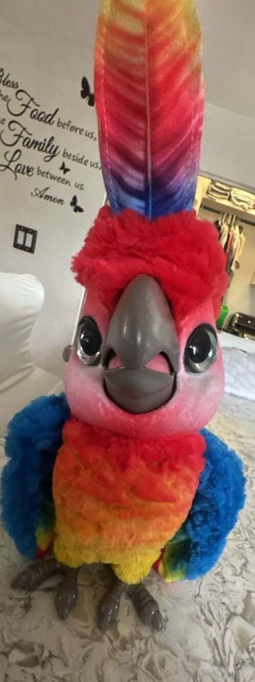 furReal Rock-a-too The Show Bird Interactive Talking Parrot Plush